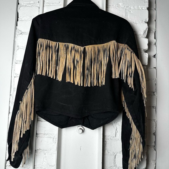 Vintage Morganwear Black Denim Jacket - Picture 6 of 8